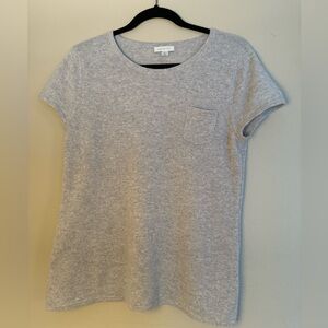NWOT - garnet hill cashmere short sleeve tshirt/sweater. Size medium.